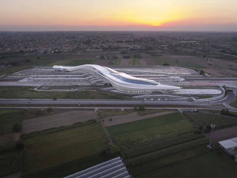 New photography marks first year of train services at phase one of Napoli Afragola station – Naples, Italy